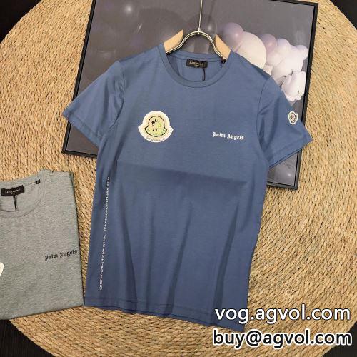 人気商品 3色可選 モンクレールブランド 偽物 通販 2022 モンクレール MONCLER 半袖Tシャツ 縦には伸びにくい