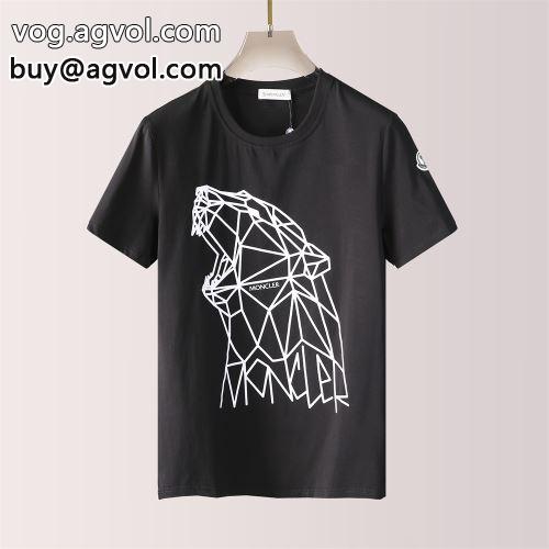 モンクレール MONCLER 2022 ～希少 プリント モンクレールコピーブランド 半袖Tシャツ ラックスした雰囲気 2色可選