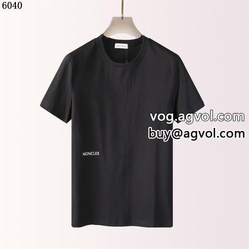 お買得 半袖Tシャツ 2色可選 2022 通気性に優れた モンクレール偽物ブランド プリント モンクレール MONCLER