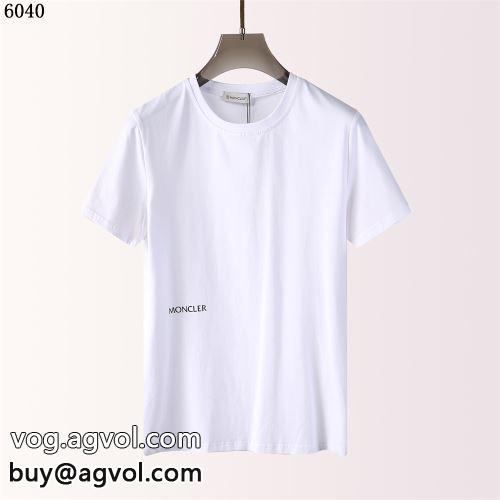 お買得 半袖Tシャツ 2色可選 2022 通気性に優れた モンクレール偽物ブランド プリント モンクレール MONCLER