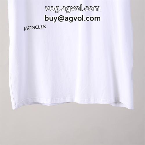 お買得 半袖Tシャツ 2色可選 2022 通気性に優れた モンクレール偽物ブランド プリント モンクレール MONCLER