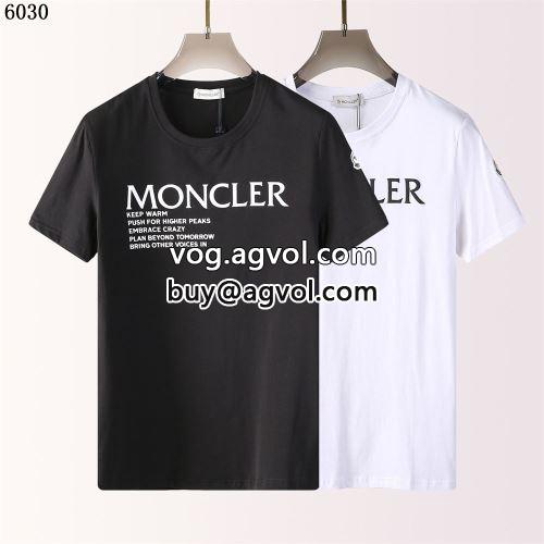 高級感演出 シンプル 半袖Tシャツ 2色可選 モンクレールブランドコピー 2022 吸汗性に優れ モンクレール MONCLER