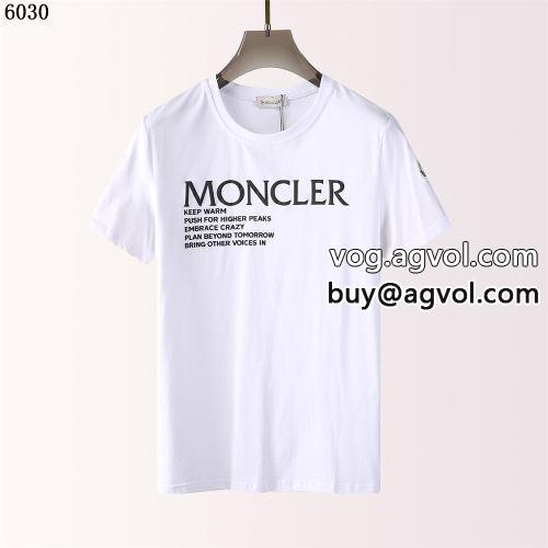 高級感演出 シンプル 半袖Tシャツ 2色可選 モンクレールブランドコピー 2022 吸汗性に優れ モンクレール MONCLER