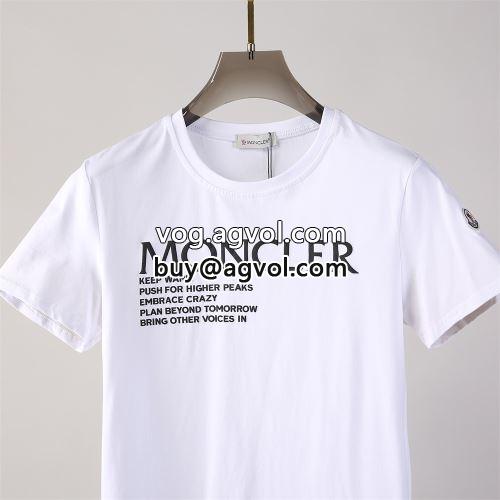 高級感演出 シンプル 半袖Tシャツ 2色可選 モンクレールブランドコピー 2022 吸汗性に優れ モンクレール MONCLER