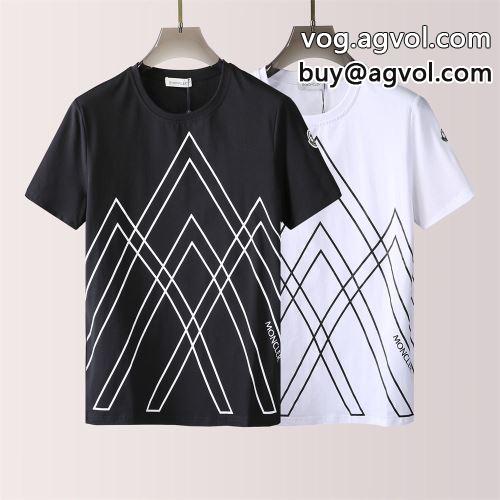贈り物にも◎  2色可選 モンクレール MONCLER 超目玉 モンクレールブランド コピー ストライプ 半袖Tシャツ 