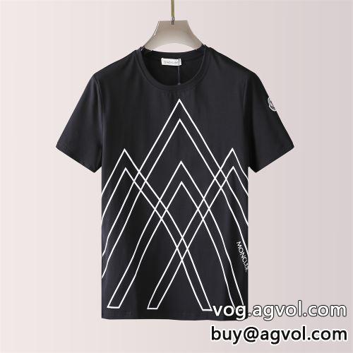 贈り物にも◎  2色可選 モンクレール MONCLER 超目玉 モンクレールブランド コピー ストライプ 半袖Tシャツ