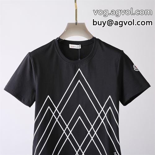 贈り物にも◎  2色可選 モンクレール MONCLER 超目玉 モンクレールブランド コピー ストライプ 半袖Tシャツ