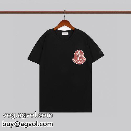 男女兼用 半袖Tシャツ 2022 モンクレール偽物ブランド 3色可選 自然な肌触り モンクレール MONCLER