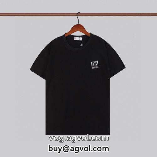 4色可選 シンプル 半袖Tシャツ 吸汗性に優れ モンクレールブランド コピー 2022 モンクレール MONCLER