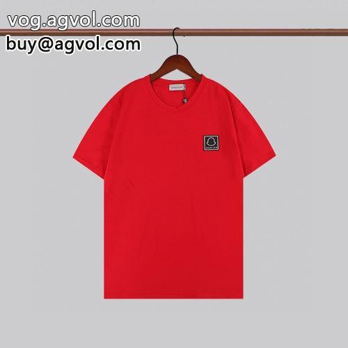 4色可選 シンプル 半袖Tシャツ 吸汗性に優れ モンクレールブランド コピー 2022 モンクレール MONCLER