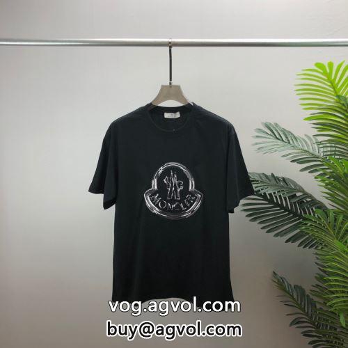 2色可選 お洒落に魅せる モンクレールブランド 偽物 通販 プリント 半袖Tシャツ 2022 モンクレール MONCLER