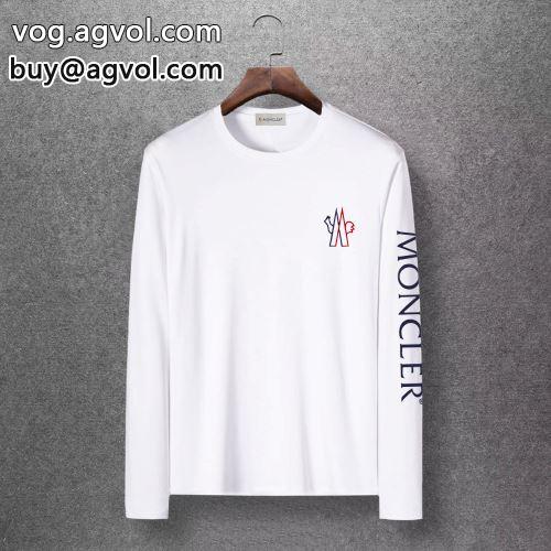 今からの季節にピッタリ 2022 自分らしいスタイリング  長袖Tシャツ  MONCLERコピー 3色可選 モンクレールコピー