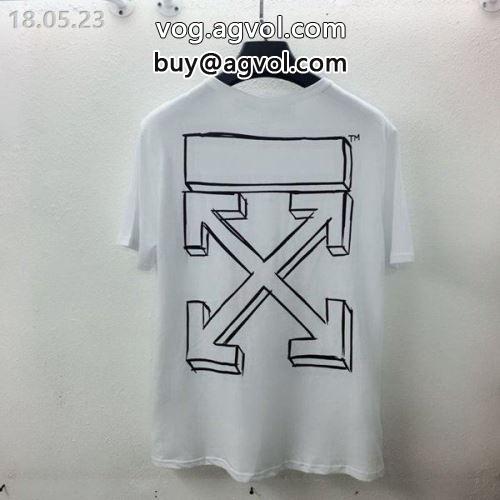 バリエーションに富む 半袖Tシャツ OFF-WHITEコピー 2色可選 大人の個性を 2022 オフホワイトコピー