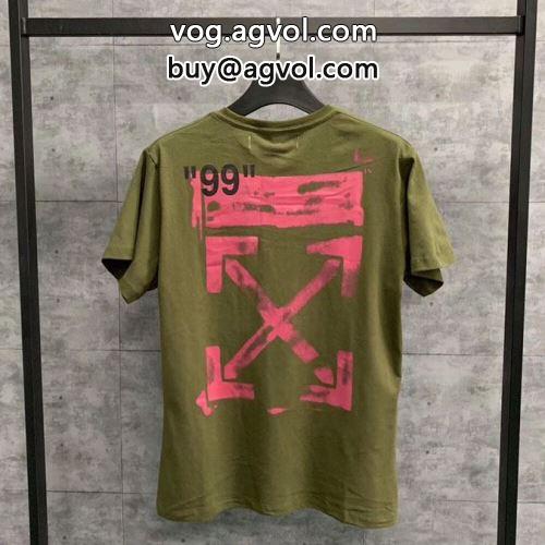 半袖Tシャツ しわになりにくい OFF-WHITEコピー 2色可選 大絶賛！ 2022 オフホワイトコピー
