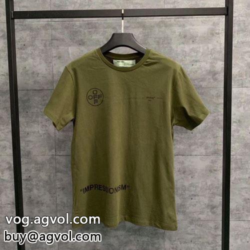 半袖Tシャツ しわになりにくい OFF-WHITEコピー 2色可選 大絶賛！ 2022 オフホワイトコピー