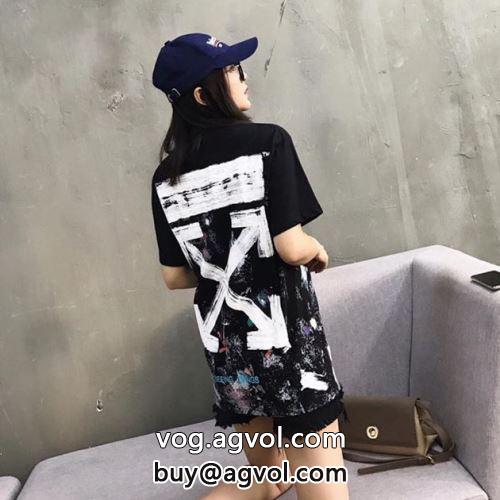 上質 OFF-WHITEコピー 主役になる存在感 半袖Tシャツ 2022 オフホワイトコピー