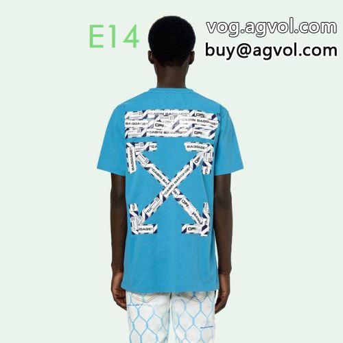 2022 流行に関係なく長年愛用できる セレブ風 オフホワイトコピー 半袖Tシャツ OFF-WHITEコピー 3色可選