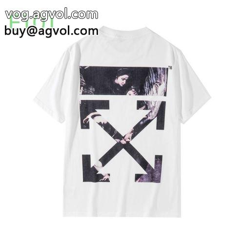 2022 半袖Tシャツ オフホワイトコピー 収縮性のある 3色可選 OFF-WHITEコピー 数に限りがある