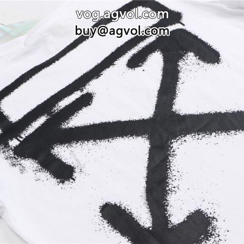 2色可選 OFF-WHITEコピー オフホワイトコピー 大人キレイに仕立てる  2022 半袖Tシャツ セレブ風