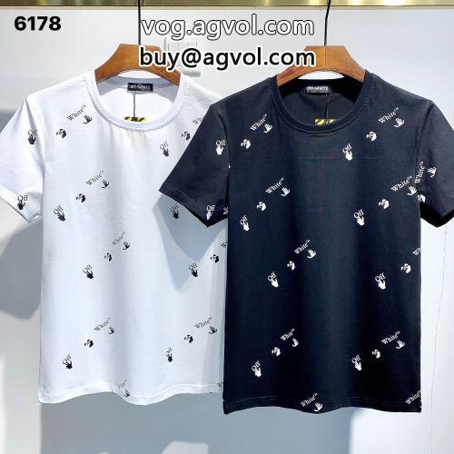 半袖Tシャツ 最安値！2色可選 OFF-WHITEコピー 吸汗速乾  オフホワイトコピー 2022