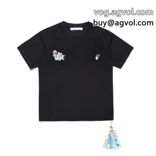 半袖Tシャツ 上質 2色可選  オフホワイトコピー 2022  OFF-WHITEコピー デザイン性の高い 