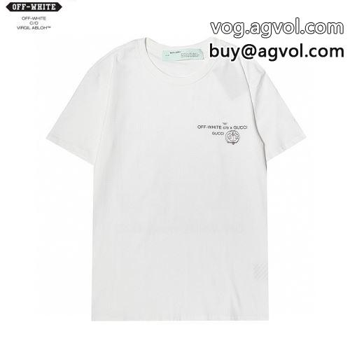 OFF-WHITEコピー 【大人気】定番商品 快適 オフホワイトコピー 2022 半袖Tシャツ 2色可選
