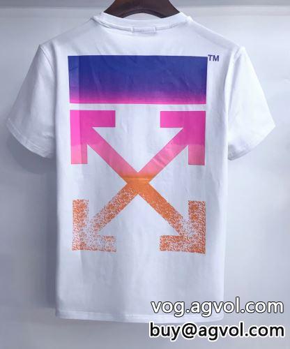 魅惑 2022 肌触りの気持ちい〜 オフホワイトコピー  半袖Tシャツ 2色可選 OFF-WHITEコピー