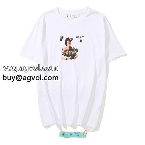 OFF-WHITEコピー 2022 収縮性のある 目玉商品  オフホワイトコピー 半袖Tシャツ 2色可選