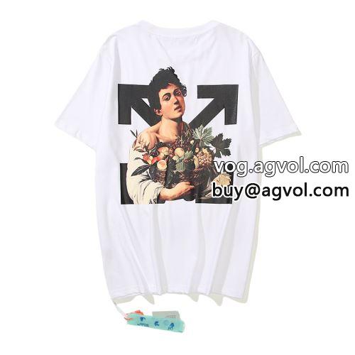 OFF-WHITEコピー 2022 収縮性のある 目玉商品  オフホワイトコピー 半袖Tシャツ 2色可選