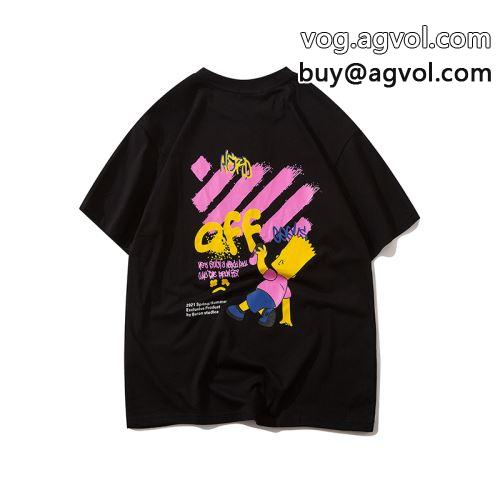 2色可選 乾きやすい 肌触りの気持ちい〜 OFF-WHITEコピー 2022 オフホワイトコピー  半袖Tシャツ