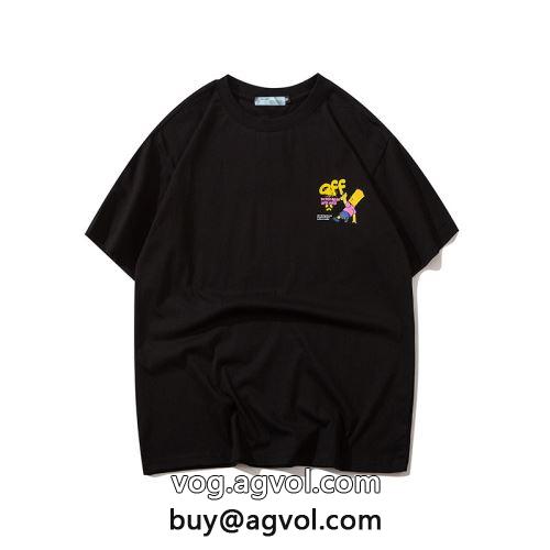 2色可選 乾きやすい 肌触りの気持ちい〜 OFF-WHITEコピー 2022 オフホワイトコピー  半袖Tシャツ