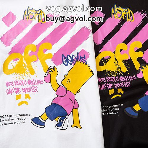 2色可選 乾きやすい 肌触りの気持ちい〜 OFF-WHITEコピー 2022 オフホワイトコピー  半袖Tシャツ