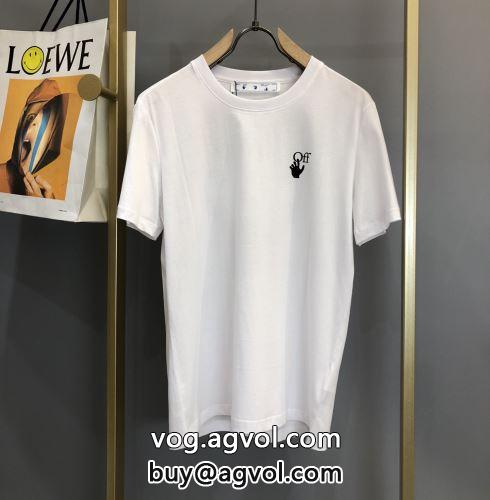 OFF-WHITEコピー 2022 乾きやすい 半袖Tシャツ 2色可選  オフホワイトコピー 存在感のある