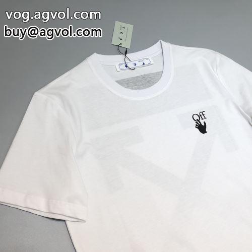 OFF-WHITEコピー 2022 乾きやすい 半袖Tシャツ 2色可選  オフホワイトコピー 存在感のある