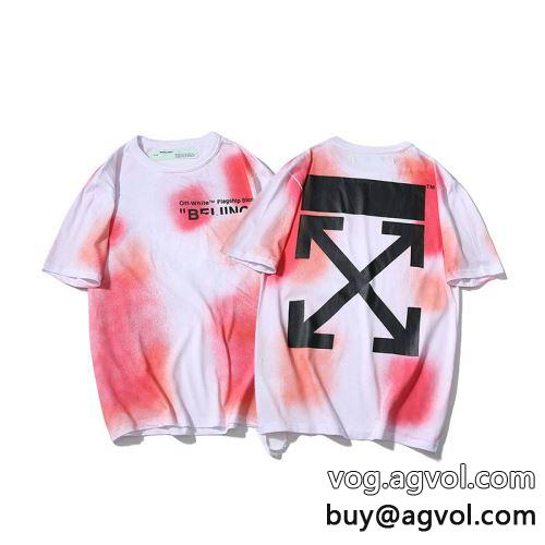  個性派 半袖Tシャツ 肌に馴染みやすい 2色可選 OFF-WHITEコピー 2022 オフホワイトコピー   