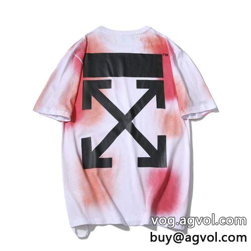 個性派 半袖Tシャツ 肌に馴染みやすい 2色可選 OFF-WHITEコピー 2022 オフホワイトコピー