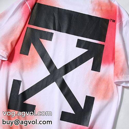 個性派 半袖Tシャツ 肌に馴染みやすい 2色可選 OFF-WHITEコピー 2022 オフホワイトコピー