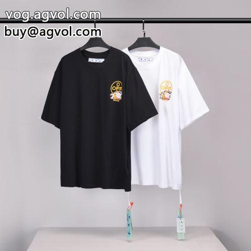  愛らしさ抜群！ 2色可選  半袖Tシャツ  OFF-WHITEコピー 2022 オフホワイトコピー 特別人気感謝SALE　    