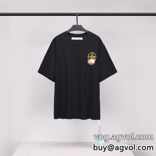 愛らしさ抜群！ 2色可選  半袖Tシャツ  OFF-WHITEコピー 2022 オフホワイトコピー 特別人気感謝SALE