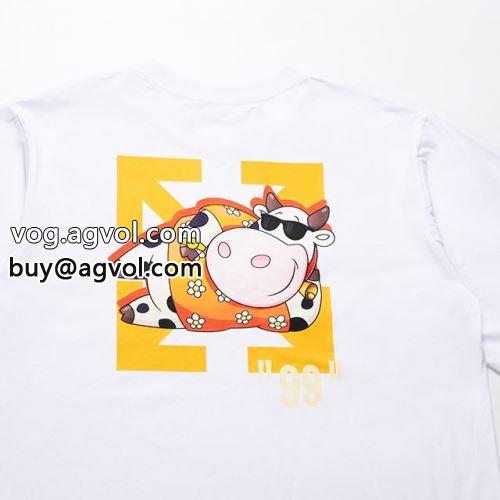 愛らしさ抜群！ 2色可選  半袖Tシャツ  OFF-WHITEコピー 2022 オフホワイトコピー 特別人気感謝SALE