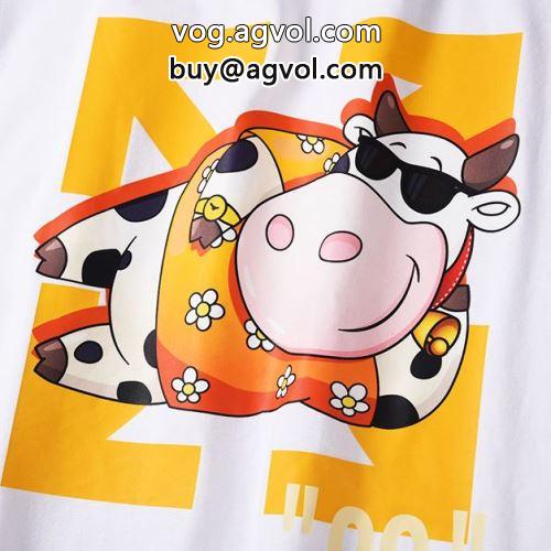 愛らしさ抜群！ 2色可選  半袖Tシャツ  OFF-WHITEコピー 2022 オフホワイトコピー 特別人気感謝SALE