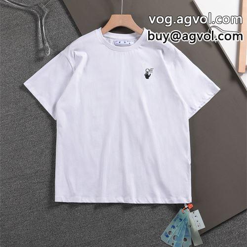 自然な肌触り OFF-WHITEコピー 半袖Tシャツ 2022 快適な着心地 2色可選 オフホワイトコピー