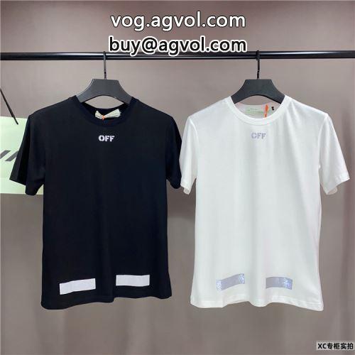 OFF-WHITEコピー 半袖Tシャツ 人気 ランキング 2022 強い魅力を感じる一枚 2色可選 オフホワイトコピー