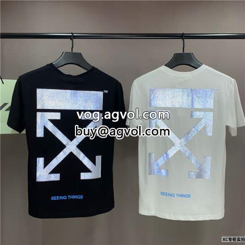 OFF-WHITEコピー 半袖Tシャツ 人気 ランキング 2022 強い魅力を感じる一枚 2色可選 オフホワイトコピー