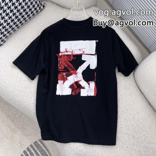 半袖Tシャツ オフホワイトコピー 吸汗性に優れ デザイン性の高い OFF-WHITEコピー 2022 2色可選