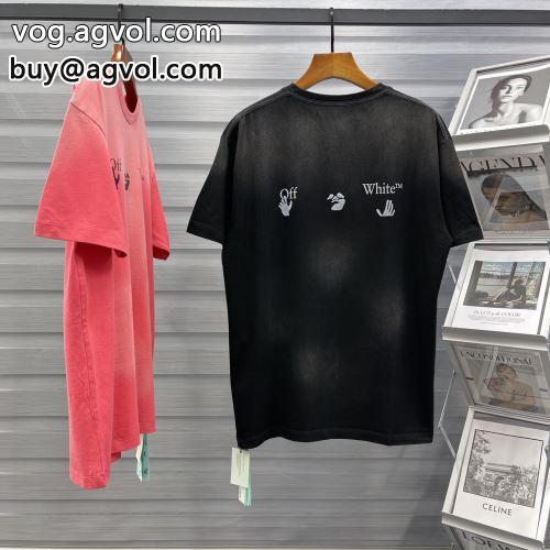 半袖Tシャツ お洒落自在 【大人気】定番商品 OFF-WHITEコピー 2022 2色可選 オフホワイトコピー