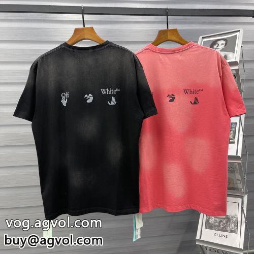 半袖Tシャツ お洒落自在 【大人気】定番商品 OFF-WHITEコピー 2022 2色可選 オフホワイトコピー