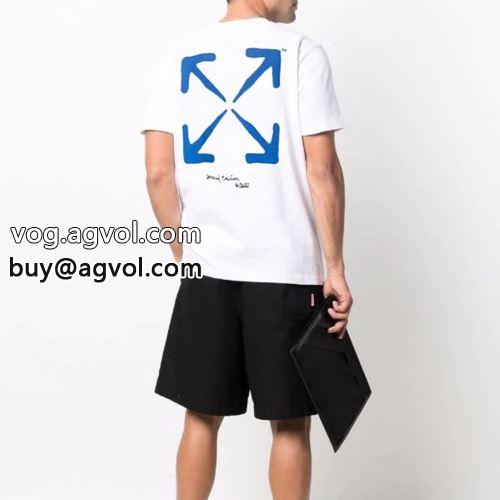  オフホワイトコピー  OFF-WHITEコピー 2022 2色可選 最安値 半袖Tシャツ 大人っぼい      