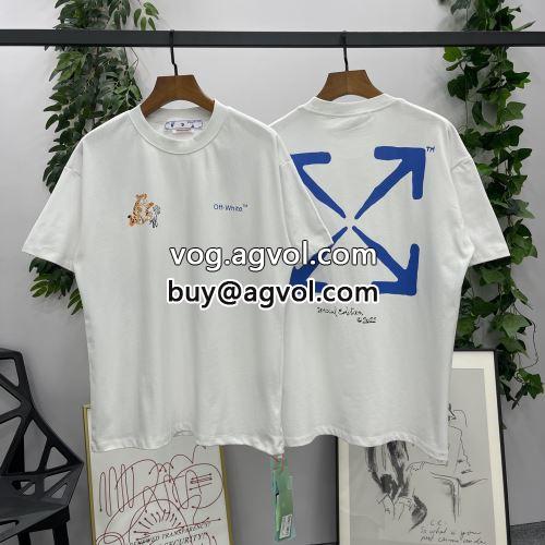 オフホワイトコピー  OFF-WHITEコピー 2022 2色可選 最安値 半袖Tシャツ 大人っぼい