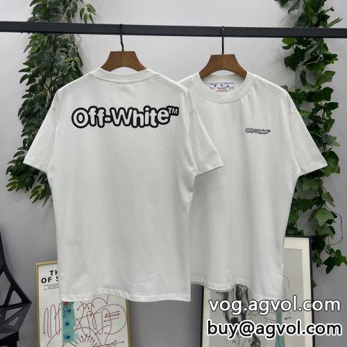 超目玉 OFF-WHITEコピー 2022 半袖Tシャツ ムダな装飾を排したデザイン オフホワイトコピー